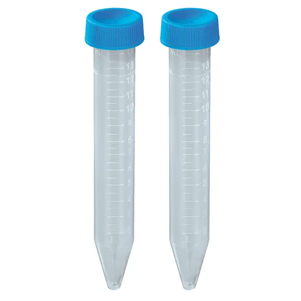 Test tubes with screw cap, PP blue 
