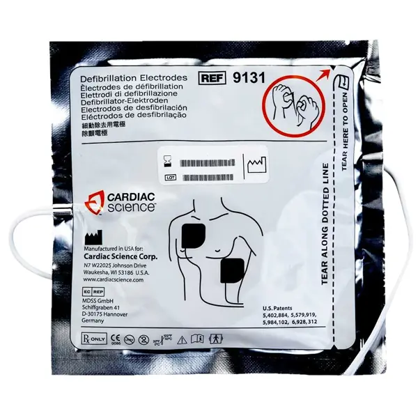 AED electrodes for Cardiac-Science Powerheart G3 AED electrode suitable for Cardiac Science Powerheart G3
